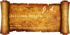 Jellinek Attila névjegykártya